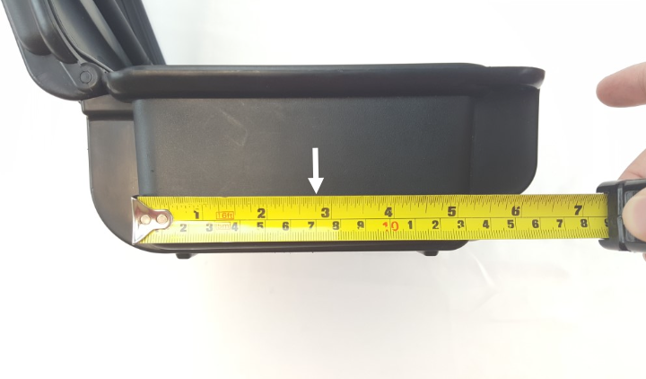 Measuring bottom edge