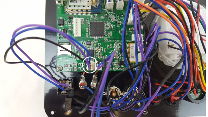 Cable connection step 1