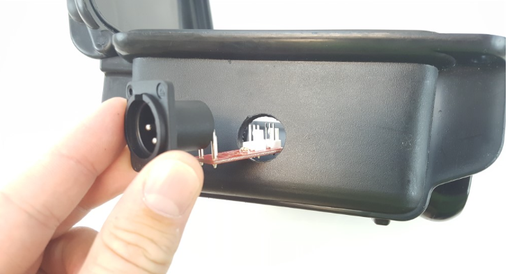 Inserting XLR board