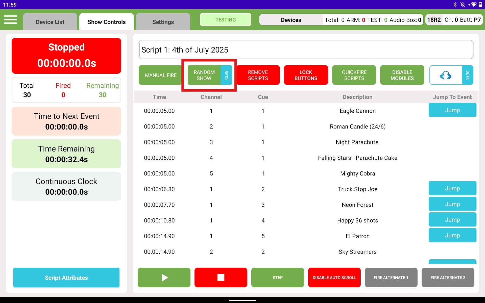 CP Gen 2 Show Controls with Box around Random Show.jpg