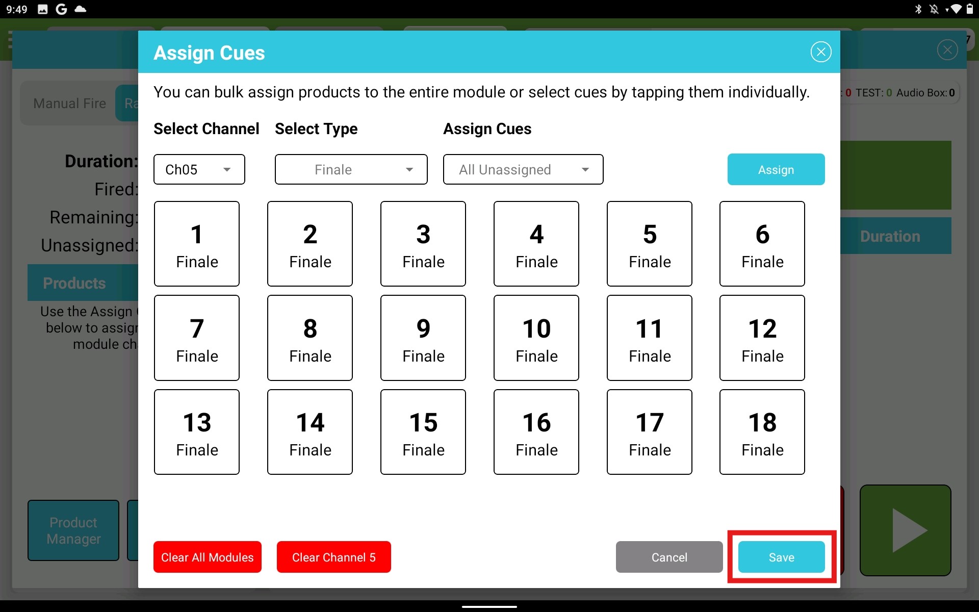 Assign Cues Box Around Save Button.jpeg