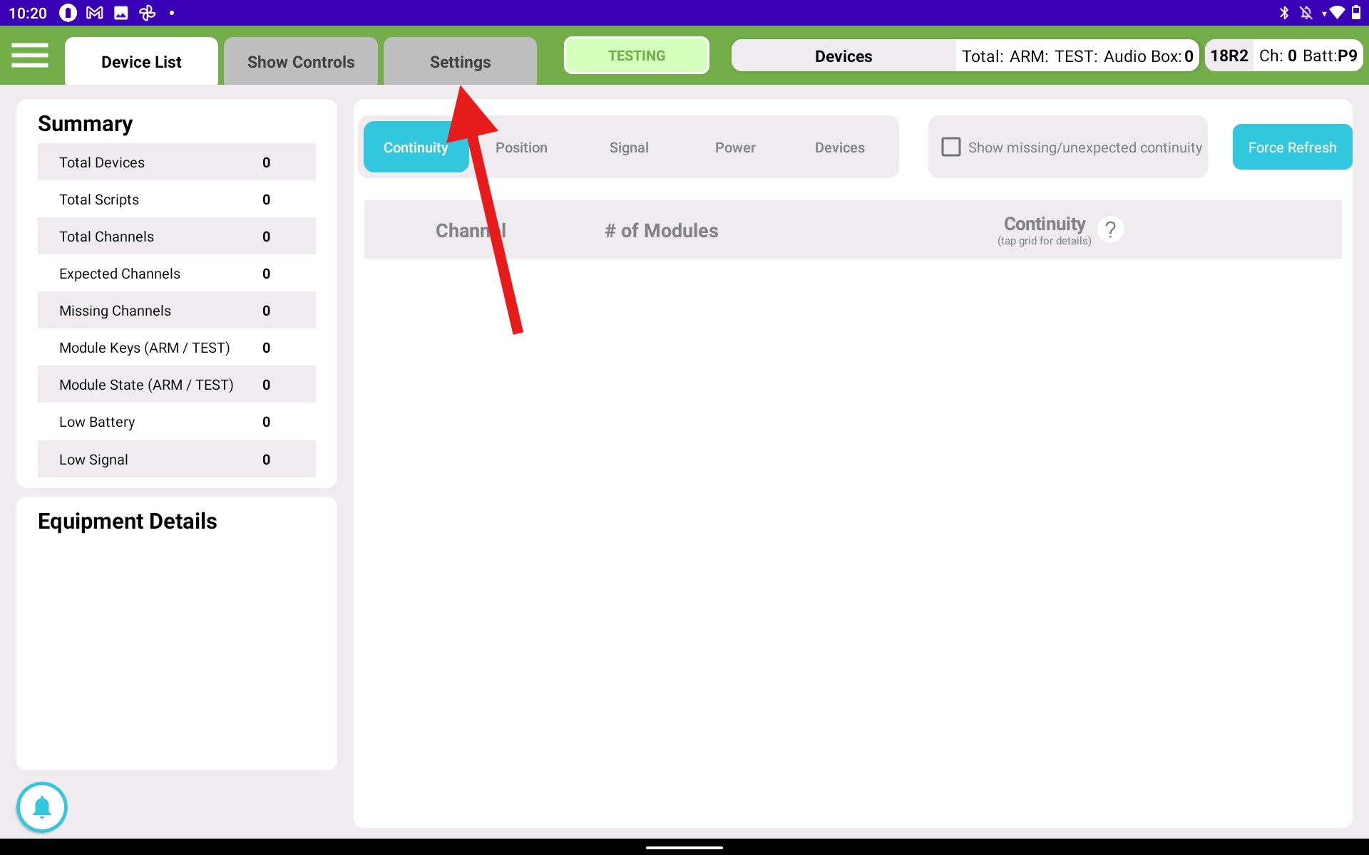 Gen 2 Control Panel Arrow Pointing to Settings.jpg