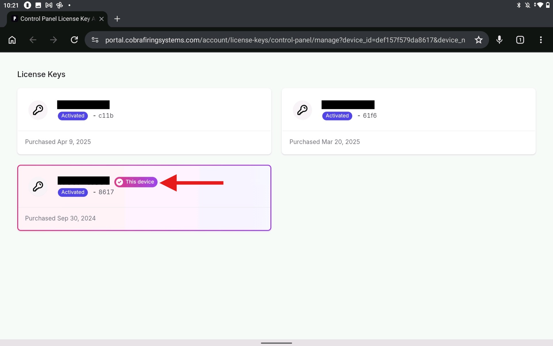 Gen 2 Control Panel Manage License Keys Screen.jpg